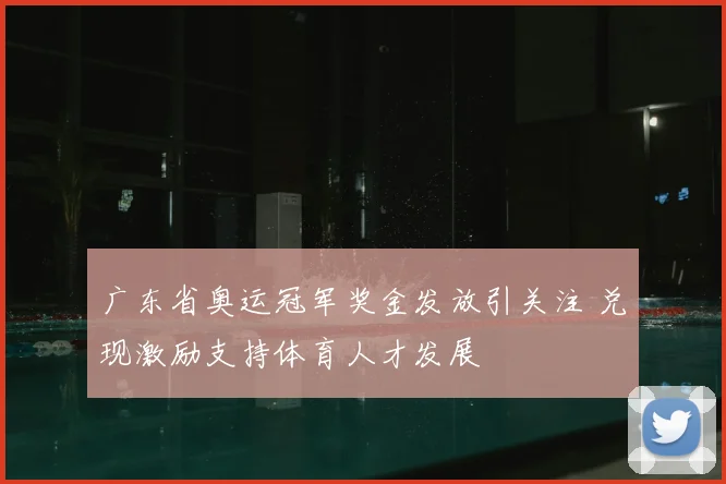广东省奥运冠军奖金发放引关注 兑现激励支持体育人才发展